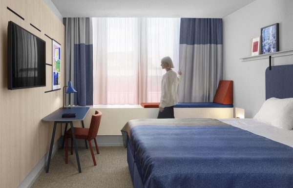143 Casa HR 10 B Hotel Room Student Amsterdam Gradient Sheer Curtain Bed Lensvelt i29